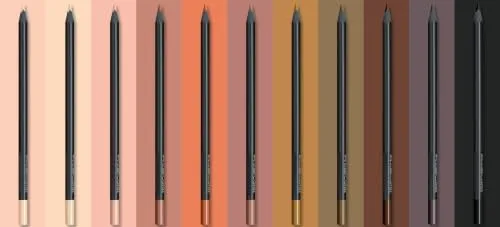 Faber-Castell ▫️ Conjunto Black Edition, 12 lápis, tons de pele 3