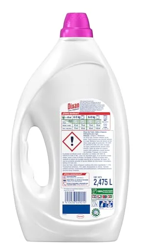 Dixan ▫️ Gel «Adeus à Separação Total» 4+1, Detergente Líquido para Máquina de Lavar Roupa (55 lavagens), detergente líquido para roupa colorida, limpeza, brilho, frescura e sustentabilidade 2