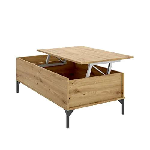DEKIT GRUPO RIMOBEL ▫️ Ness Mesa de centro elevável, melamina, estilo nórdico, 41 x 99 x 60 cm 4