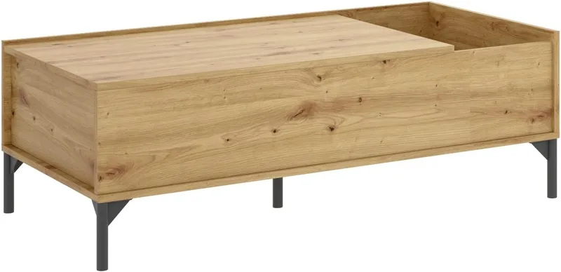 DEKIT GRUPO RIMOBEL ▫️ Ness Mesa de centro elevável, melamina, estilo nórdico, 41 x 99 x 60 cm