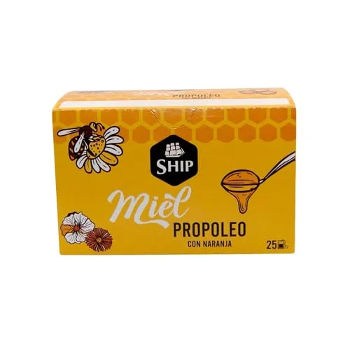 Marabans Coffee & Tea ▫️ Ship - Infusão de própolis com mel - Caixa de 25 unidades - Sabor a laranja - Contribui para o bem-estar respiratório - Fortalece o sistema imunitário - Propriedades antibacterianas 2