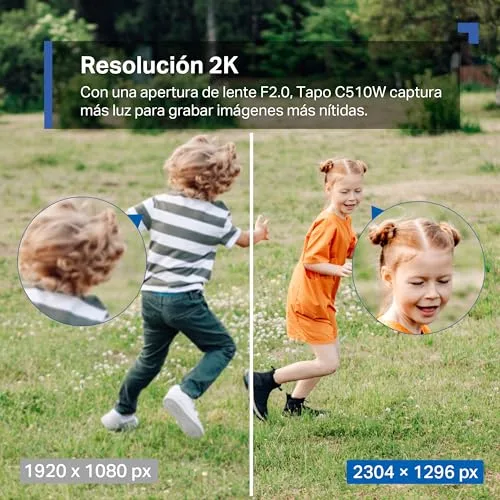 Tapo ▫️ C510W - Câmara de vigilância Wi-Fi para exterior com visão de 360º, 2K 3 MP, deteção por IA 4