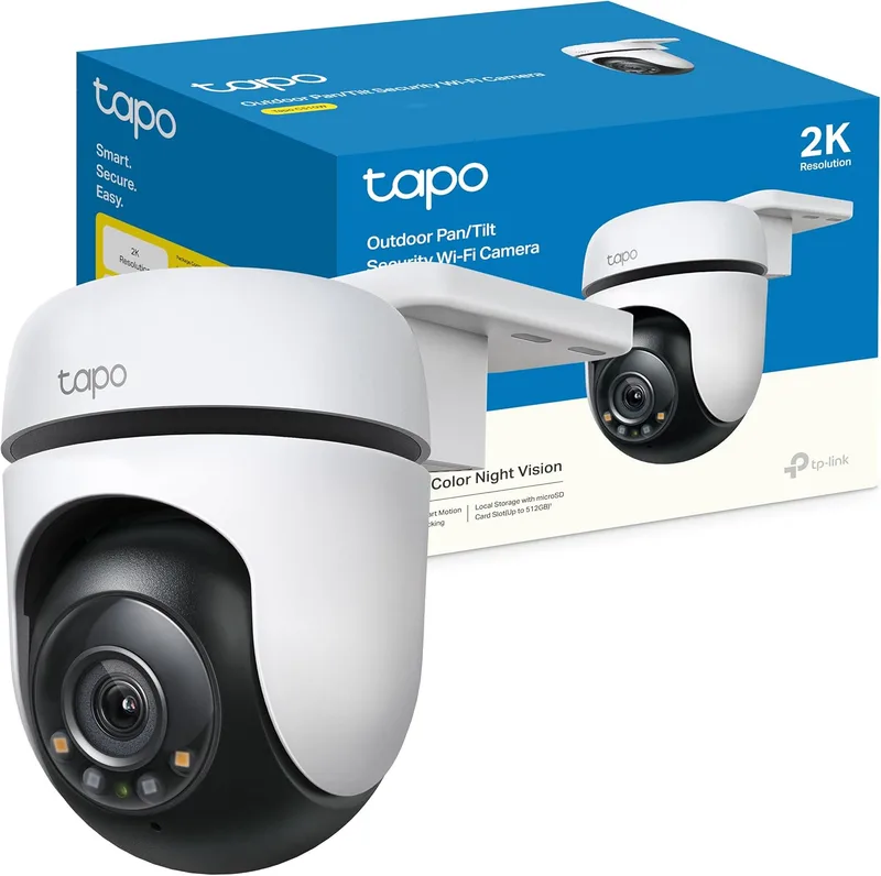 Tapo ▫️ C510W - Câmara de vigilância Wi-Fi para exterior com visão de 360º, 2K 3 MP, deteção por IA