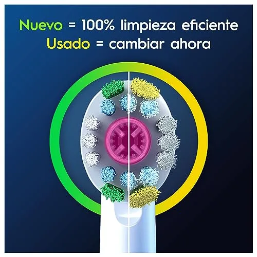 Oral-B ▫️ 3D White - Cabeças de escova de substituição originais, brancas, embalagem de 8 5