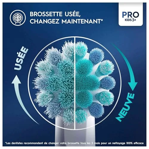 Oral-B ▫️ Pro Kids Cabeças de escova Disney A Rainha da Neve, Embalagem de 4 unidades 4