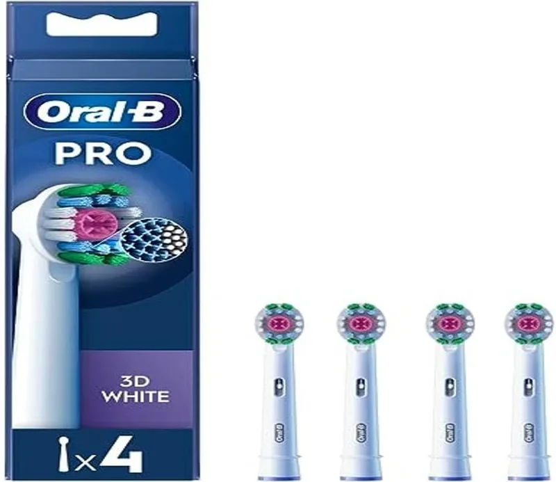 Oral-B ▫️ Pro 3D White Toothbrushes para escovas de dentes, embalagem com 4 unidades