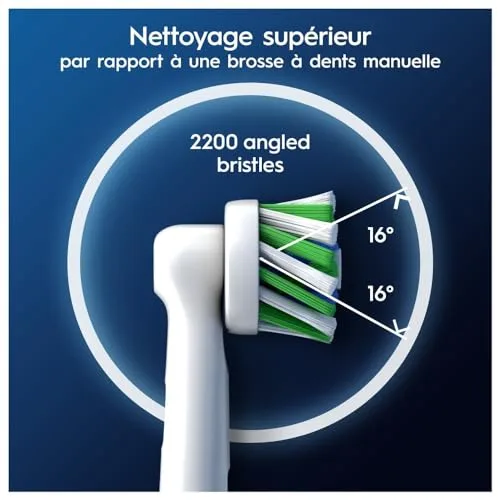Oral-B ▫️ Pro Cross Action - Escovas para escova de dentes elétrica, embalagem de 8 unidades 3