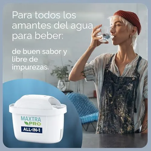 BRITA ▫️ Jarro filtrante de vidro (2,5 L), incluindo 1 filtro MAXTRA PRO All-in-1 que reduz o cloro, o calcário, os PFAS e os metais – Jarro premium 4
