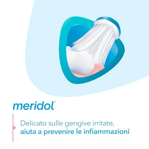 Meridol ▫️ escova de dentes para proteção das gengivas, suave 3
