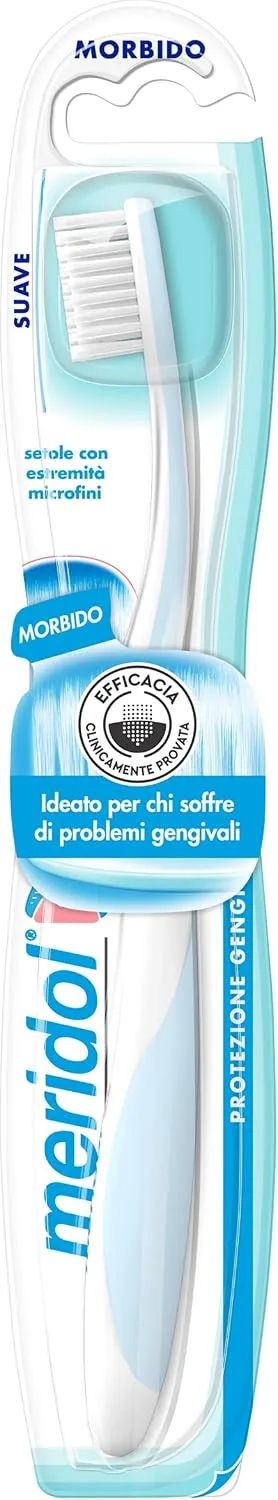 Meridol ▫️ escova de dentes para proteção das gengivas, suave