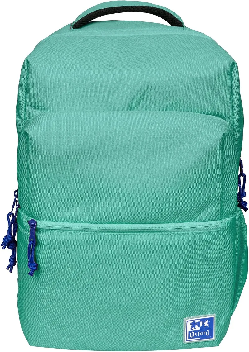 Oxford ▫️ B-Ready, Mochila escolar unissexo, 28 L, 42 m, bolso acolchoado para computador portátil, poliéster reciclado RPET, cor Ice Mint