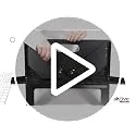 AKTIVE ▫️ 63033 - Churrasqueira portátil e dobrável a carvão, em aço preto e retangular, com pega de transporte, dimensões 45 x 29 x 30 cm, fácil de montar e transportar, grelha para acampamento, terraço, varanda 7