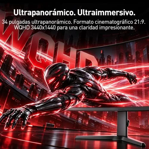 KOORUI ▫️ Monitor de jogos de 34 polegadas, curvo, 200 Hz, WQHD, HDR400, PIP, PBP, HDMI/DP 3