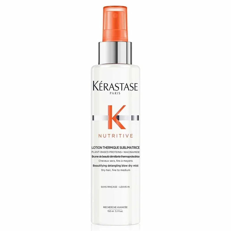 KÉRASTASE ▫️ Nutritive, Protetor Térmico Anti-Frizz, Para cabelos secos, Protege do calor, condiciona e hidrata, Com nutrientes essenciais, Lotion Thermique Sublimatrice, 150 ml