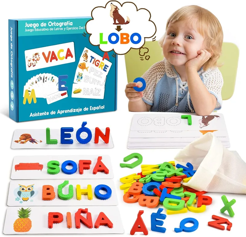 Tragik ▫️ Toys Crianças 2-8 anos, Jogos educativos Crianças 3-8 anos Puzzle 3-6 anos Aprender a ler Jogos de escrita Quadro negro infantil Jogos inteligentes Brinquedos Montessori Menina 3-8 anos Presente Rapaz 3-6 anos