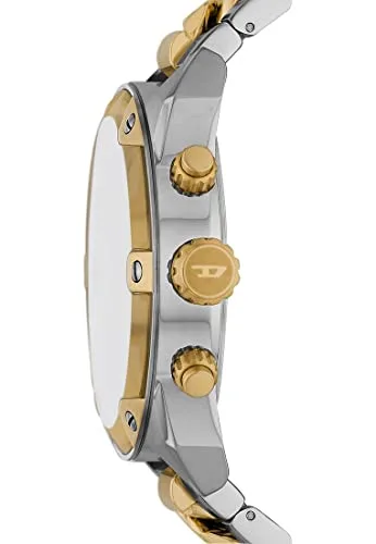 Diesel ▫️ Relógio Spiked para homem, movimento cronógrafo de quartzo com bracelete em aço inoxidável 2
