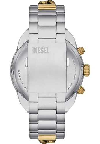 Diesel ▫️ Relógio Spiked para homem, movimento cronógrafo de quartzo com bracelete em aço inoxidável 3