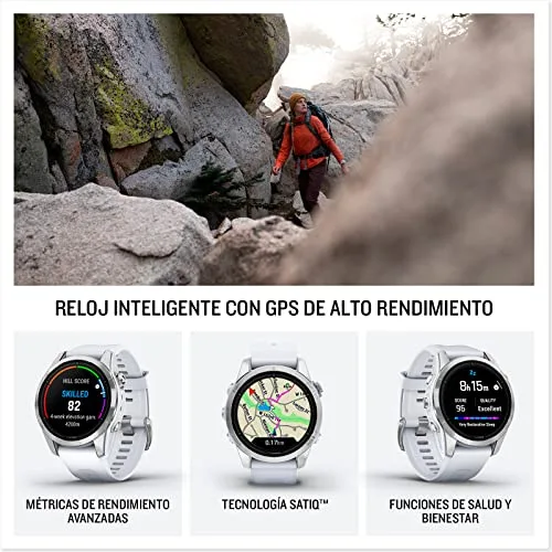 Garmin ▫️ EPIX 2, relógio GPS multidesportivo com ecrã tátil AMOLED, funcionalidades avançadas, monitorização da frequência cardíaca, mapas e música, TU EU 2