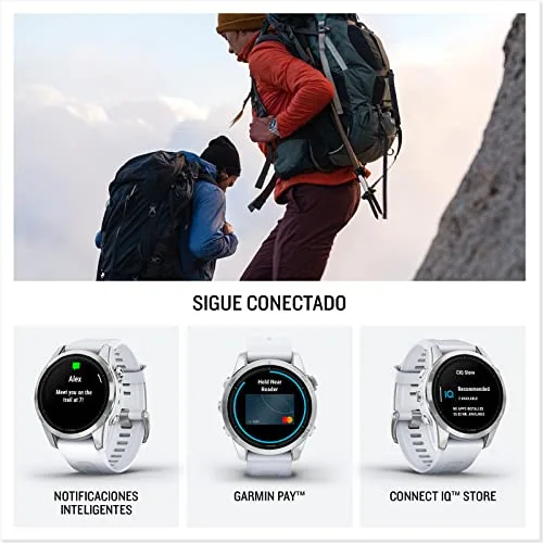 Garmin ▫️ EPIX 2, relógio GPS multidesportivo com ecrã tátil AMOLED, funcionalidades avançadas, monitorização da frequência cardíaca, mapas e música, TU EU 4