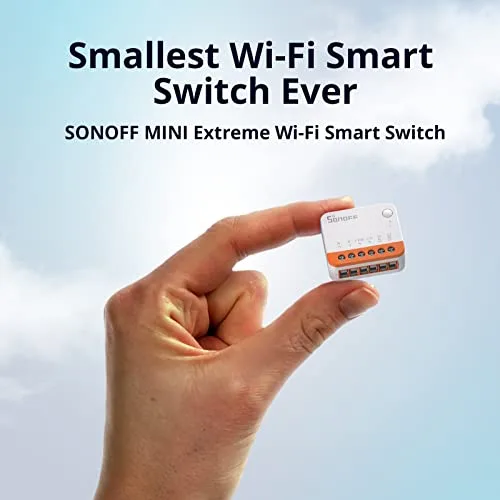 SONOFF ▫️ Interruptor Wi-Fi inteligente de 2 vias, MINIR4 – 4 unidades de mini interruptores inteligentes Wi-Fi, controlo por aplicação, controlo por voz, compatível com Alexa e Google Home Assistant. Certificação TUV (10 A, 2400 W). 2