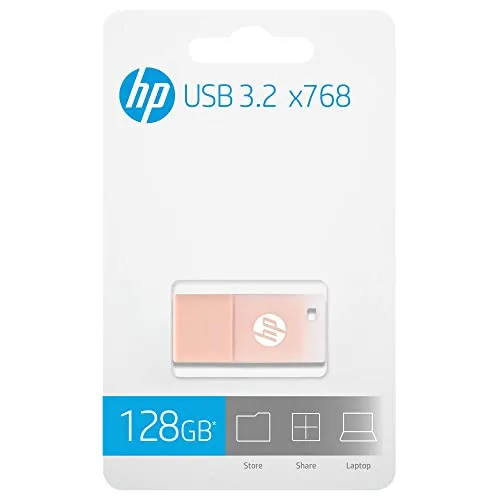 HP ▫️ x768 USB 3.2 128 GB, Bege Rosé 6