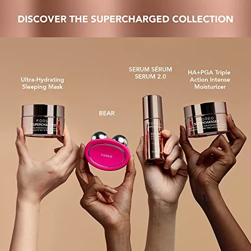 FOREO ▫️ SUPERCHARGED Creme Hidratante Facial de Tripla Ação HA+PGA - Creme Hidratante Facial para Mulher - Contorno dos Olhos - Ácido Hialurónico - Vitamina E - Vegano - Creme Facial para Homem - Cuidados da Pele - 50 ml 6