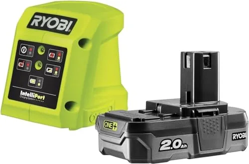 Ryobi ▫️ Furadeira-aparafusadora de percussão de 18 V, 2 velocidades, 50 Nm, 500-1800 rpm, 24 posições, porta-brocas de 13 mm, inclui 1 bateria de 2 Ah e carregador – R18PD32-1C20G 3