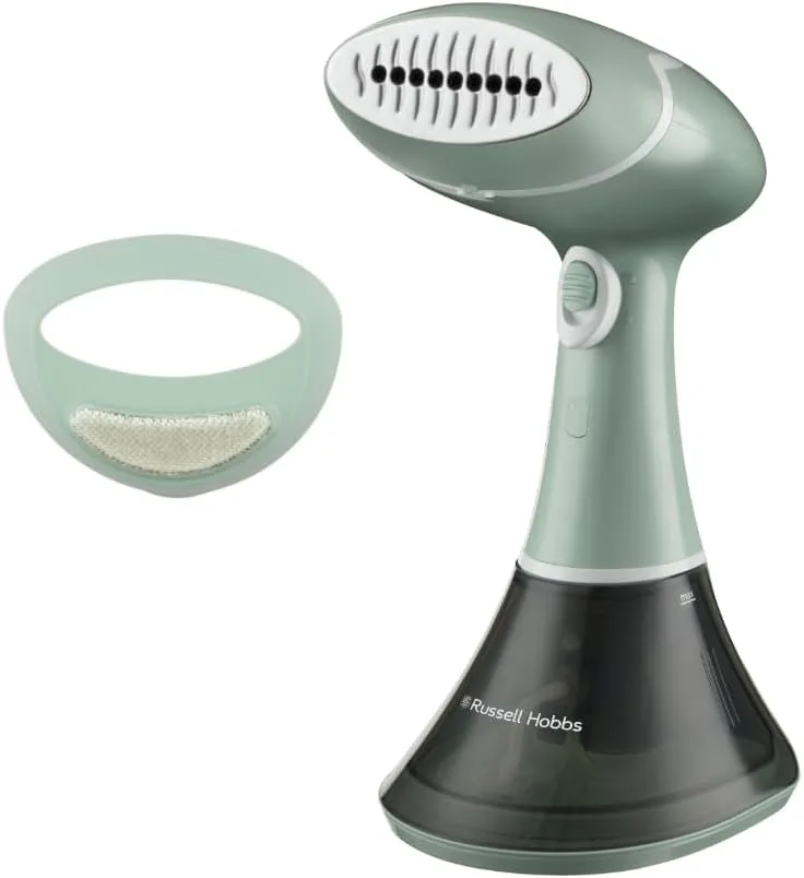Russell Hobbs ▫️ Ferro de engomar vertical a vapor [1600 W, vapor 22 g/min] Steam Genie Essential (antibacteriano, aquecimento rápido, aço inoxidável, ideal para viagens, depósito de 200 ml, removedor de fiapos) 25592-56
