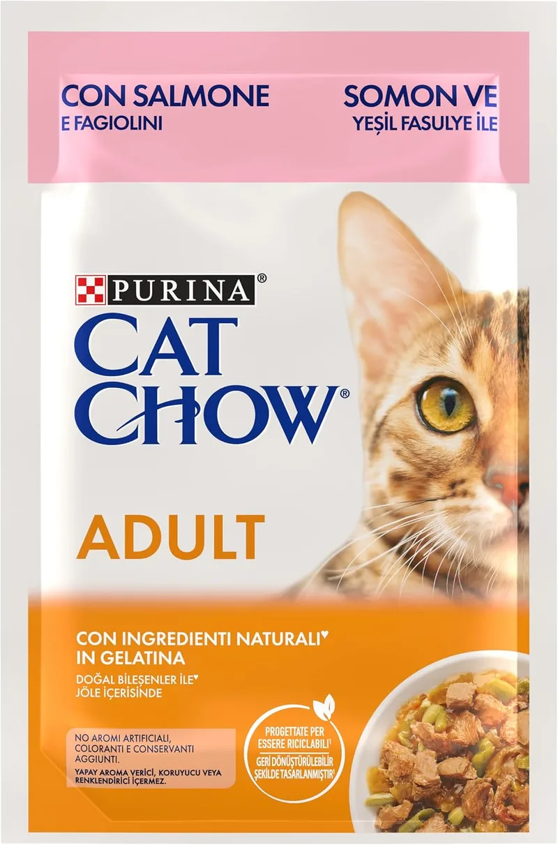Purina Cat Chow ▫️ Cat Chow Ração Húmida Ração húmida para gatos 26x85 g
