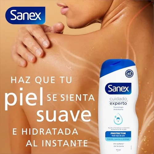 Sanex ▫️ Cuidado Especial Protetor, Gel de Banho, Embalagem de 4 x 600 ml 5