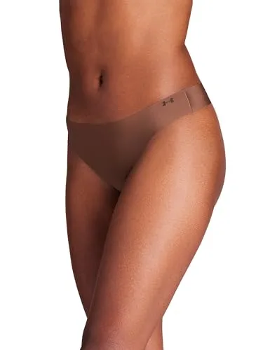 Under Armour ▫️ Conjunto de 3 tangas invisíveis Pure Stretch para mulher – Ajuste sem costuras, sem marcas, ultraleve, conforto durante todo o dia 3