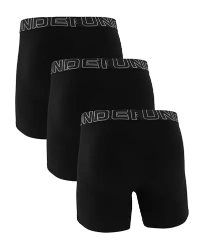 Under Armour ▫️ Conjunto de 3 boxers de algodão de alto desempenho, comprimento de costura interna de 6", conforto durante todo o dia e ultra-suaves - Roupa interior para homens e rapazes (Conjunto de 3) 2