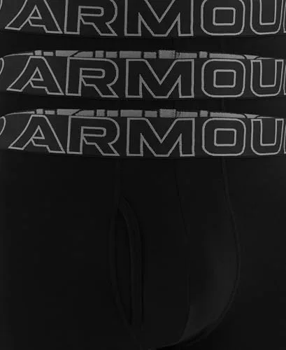 Under Armour ▫️ Conjunto de 3 boxers de algodão de alto desempenho, comprimento de costura interna de 6", conforto durante todo o dia e ultra-suaves - Roupa interior para homens e rapazes (Conjunto de 3) 4