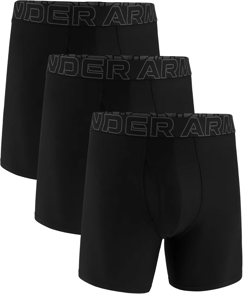 Under Armour ▫️ UA Performance Tech - Solid 6 em embalagem de 3, Taupe Dusk Roupa interior para homem (Embalagem de 3)