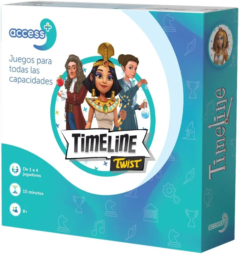 Access+ ▫️ Timeline Access+ | Jogo de tabuleiro para todas as capacidades | Idade 8+ | 1 a 4 jogadores | 15 minutos por jogo | Inglês