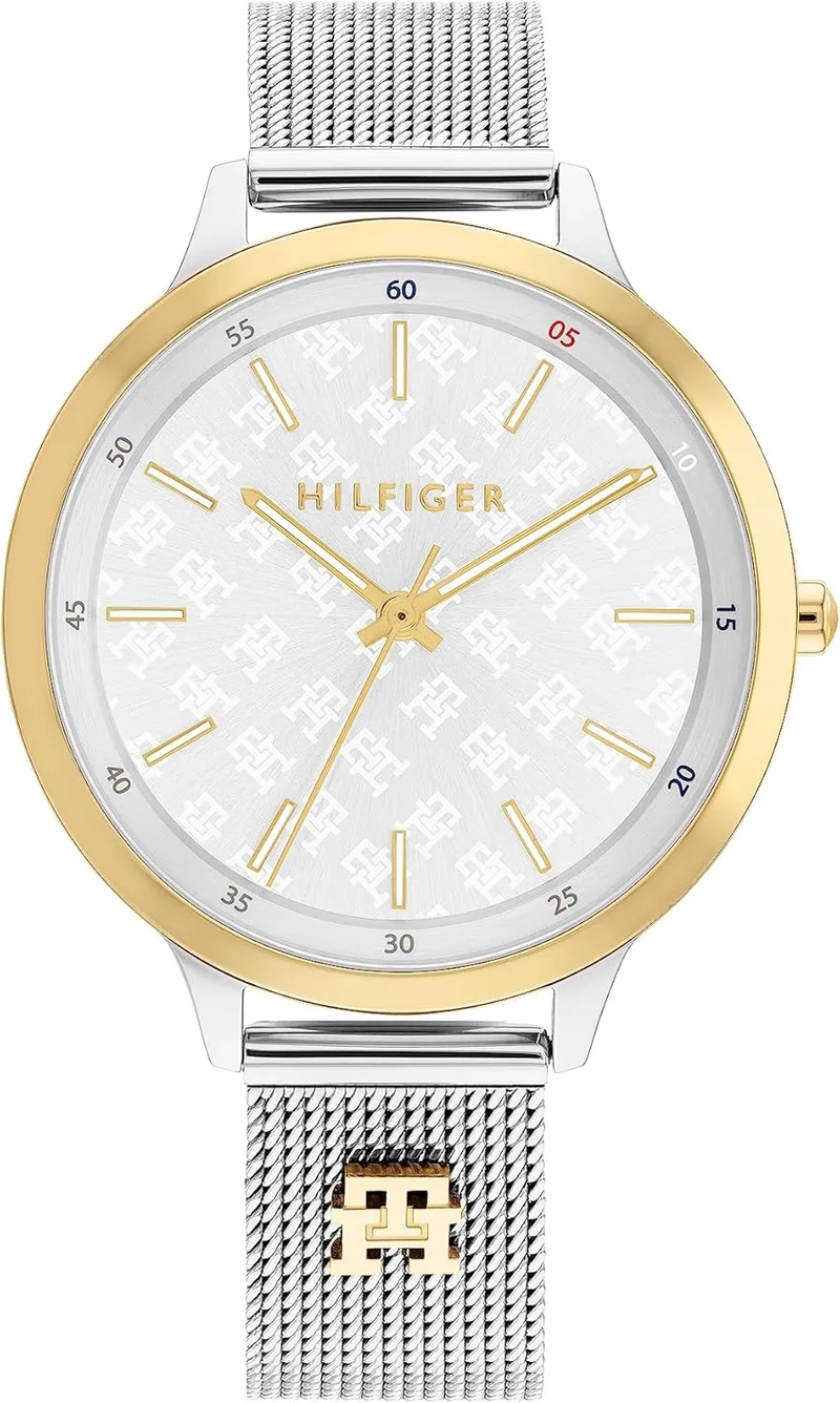 Tommy Hilfiger ▫️ Iris Quartz Analogue Women's Watch with Stainless Steel Strap 1782586, Silver, One Size, Classic, Silver, Taille Unique, Classic