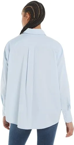 Tommy Jeans ▫️ Tjw Ovs Camisa de Algodão Ext Dw0dw17356 Camisas de tecido para mulher 2