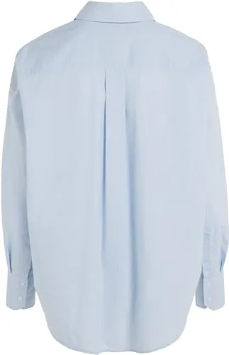 Tommy Jeans ▫️ Tjw Ovs Camisa de Algodão Ext Dw0dw17356 Camisas de tecido para mulher 6