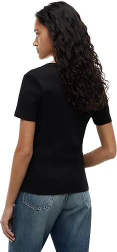 Tommy Hilfiger ▫️ Camiseta de manga curta para mulher New Slim Cody com decote em V 3