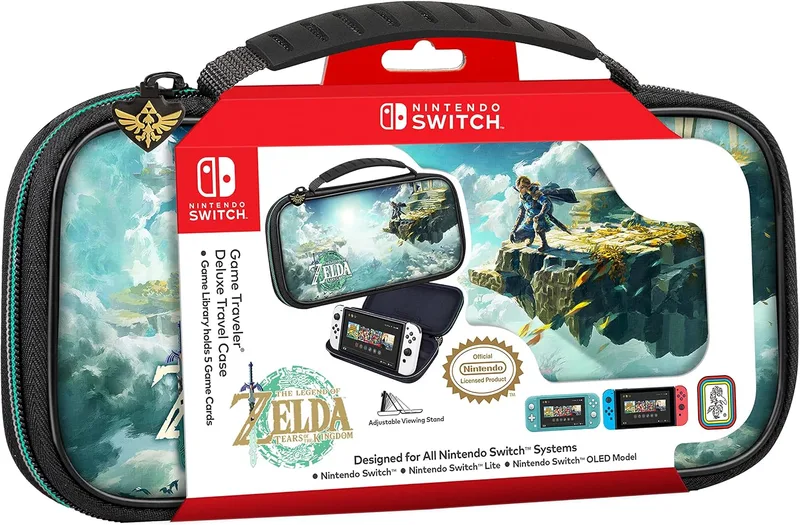 RDS Industries, Inc ▫️ NACON RDS NSW Deluxe - Estojo de viagem Zelda: Tears of the Kingdom, Multicolorido, Organizador de bolsas