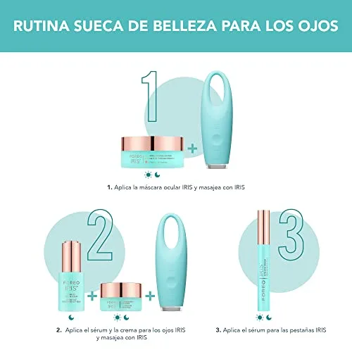 FOREO ▫️ IRIS Patches para os Olhos com Colagénio - Contorno dos Olhos Anti-olheiras - Vitamina B, Vitamina C e Vitamina E - Retinol - Anti-olheiras para Mulheres - Hidratante - Vegano - 60 Patches para os Olhos para Bolsas e Olheiras 7