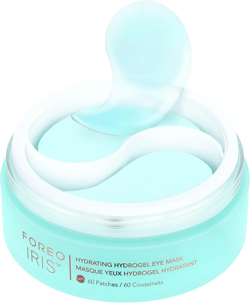 FOREO ▫️ IRIS Patches para os Olhos com Colagénio - Contorno dos Olhos Anti-olheiras - Vitamina B, Vitamina C e Vitamina E - Retinol - Anti-olheiras para Mulheres - Hidratante - Vegano - 60 Patches para os Olhos para Bolsas e Olheiras