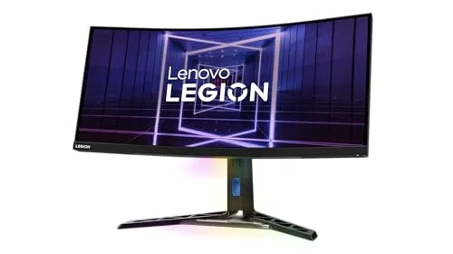Lenovo ▫️ Legion Y34wz-30 - Monitor curvo de 34'' UWQHD com EyeSafe (VA, 165 Hz, 1 ms, HDMI + DP + USB-C, FreeSync Premium Pro, altifalantes) Ajuste de inclinação/altura/rotação - Preto 6
