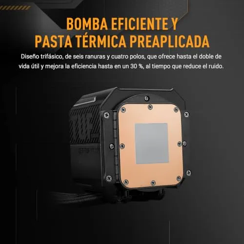 ASUS ▫️ TUF Gaming LC III 360 ARGB - Sistema de refrigeração líquida «tudo-em-um» para CPU com três ventoinhas pré-instaladas e uma bomba eficiente para garantir temperaturas de funcionamento ideais 3