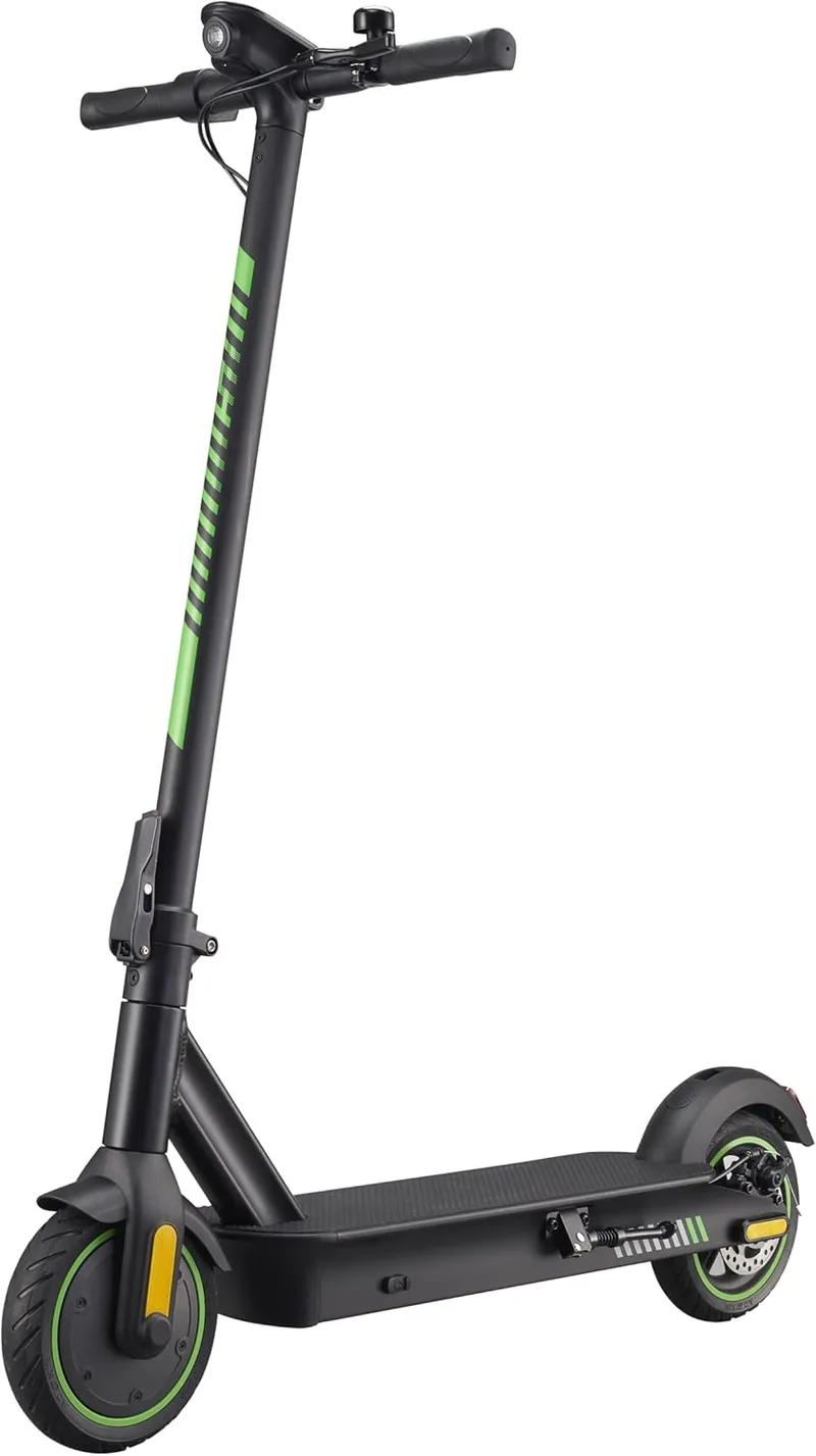Acer ▫️ AES013 e-Scooter, Scooter Eléctrica para Adultos, Velocidade Máxima 25km/h, Skate Dobrável com Travão Elétrico, Motor 36V/250W, Peso Máximo 100kg, Cor Cinzenta e Verde