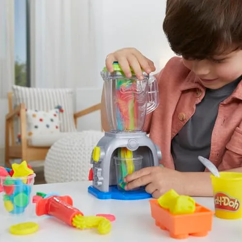 Play-Doh ▫️ Hasbro Swirlin’ Smoothies, Batedeira de Brincar para Meninos e Meninas a partir dos 3 Anos, Jogos de Cozinha, Trabalhos Manuais Criativos 5