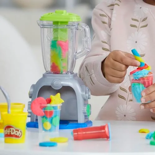 Play-Doh ▫️ Hasbro Swirlin’ Smoothies, Batedeira de Brincar para Meninos e Meninas a partir dos 3 Anos, Jogos de Cozinha, Trabalhos Manuais Criativos 6