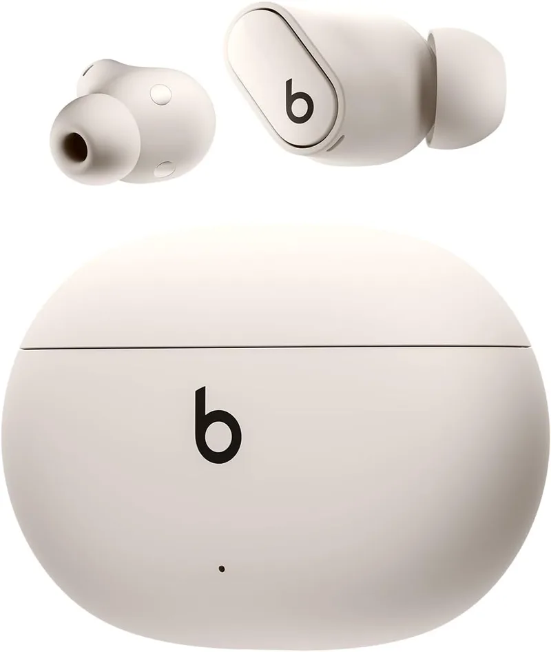 Beats ▫️ Studio Buds + | Auscultadores totalmente sem fios com cancelamento de ruído, melhor compatibilidade com Apple e Android, microfone integrado, Bluetooth, resistentes ao suor - Marfim