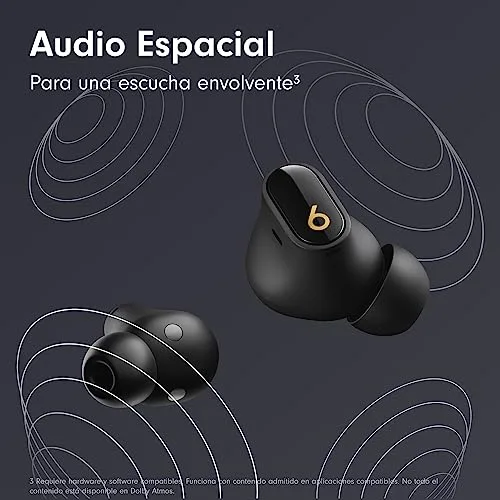 Beats ▫️ Studio Buds + | Auscultadores totalmente sem fios com cancelamento de ruído, melhor compatibilidade com Apple e Android, microfone integrado, Bluetooth, resistentes ao suor - Preto/Dourado 5
