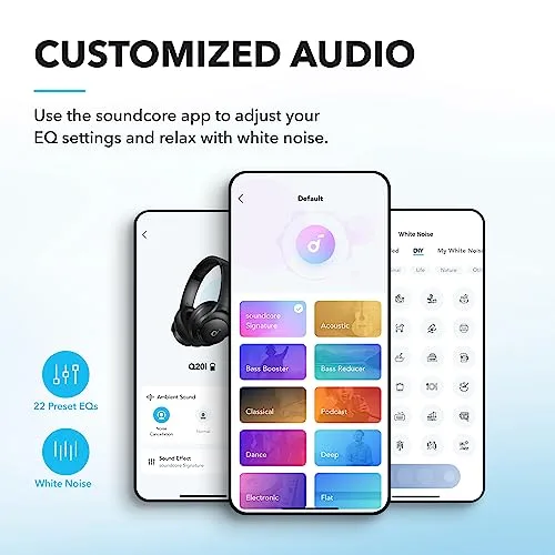 Anker soundcore ▫️ Soundcore Q20i da Anker: Auscultadores Bluetooth com ANC híbrida, Hi-Res, 40 horas 4